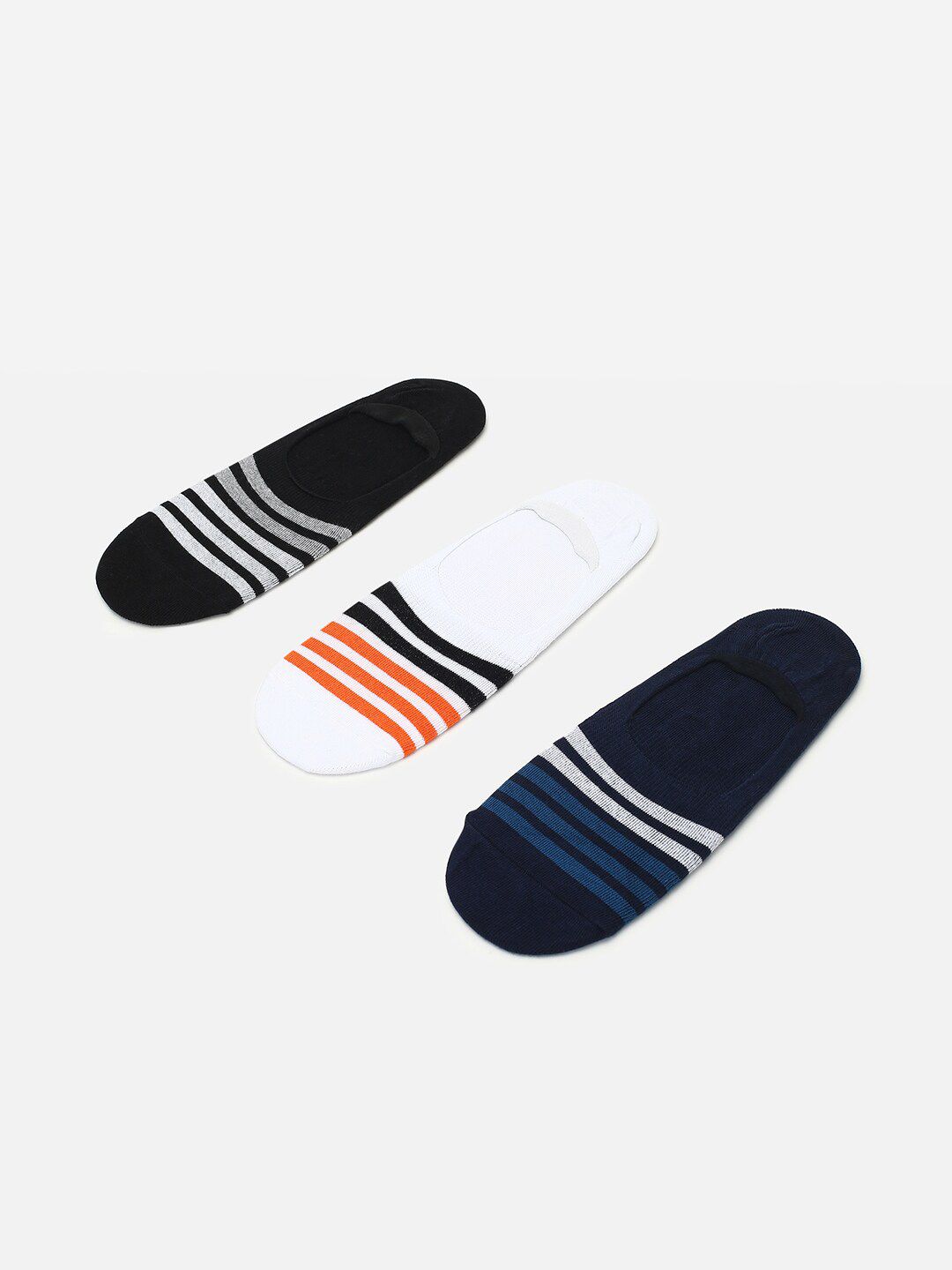 max Pack Of 3 Patterned Shoe Liners Socks