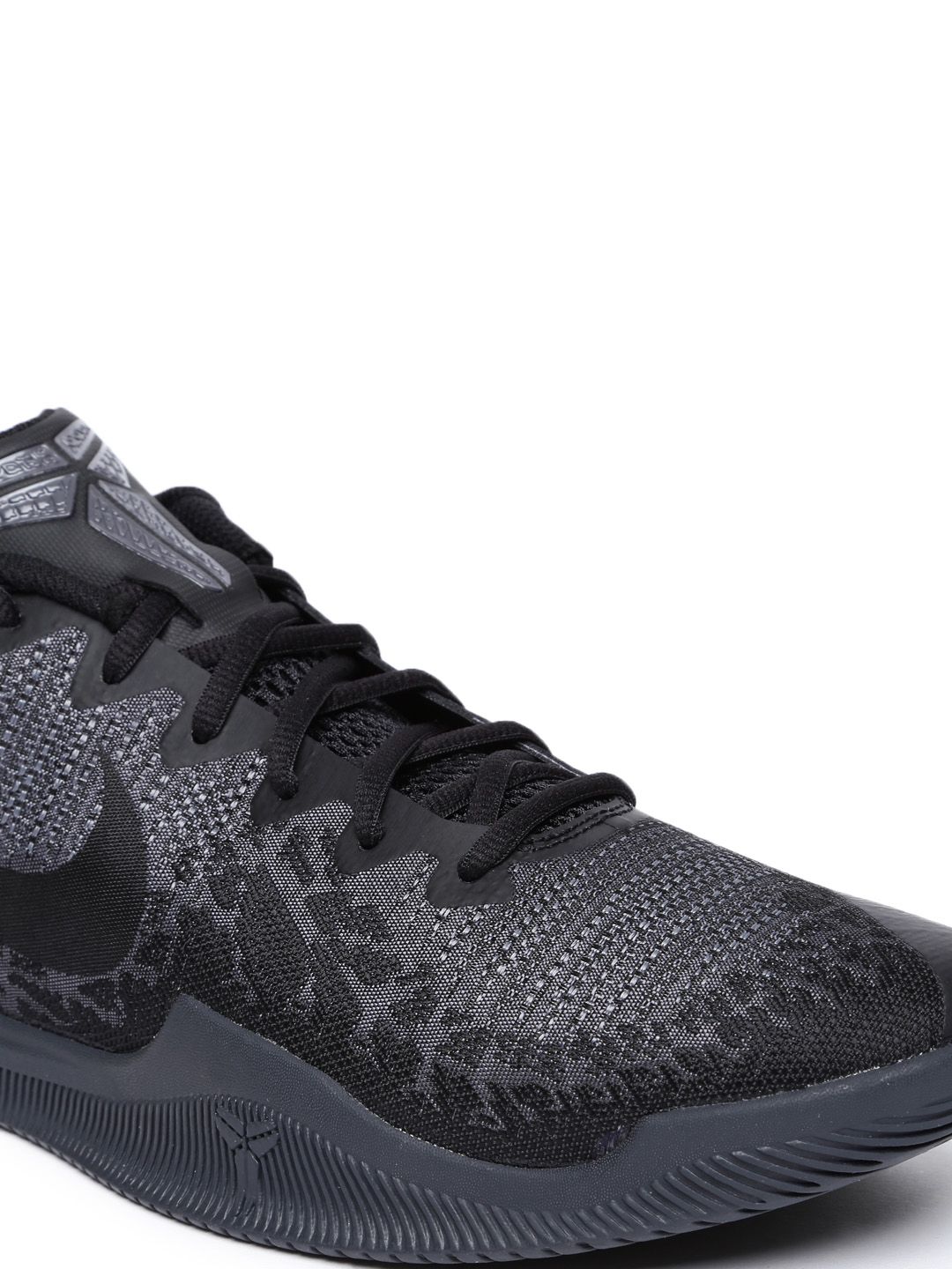 Buy Nike Men Grey & Black MAMBA RAGE Basketball Shoes - Sports