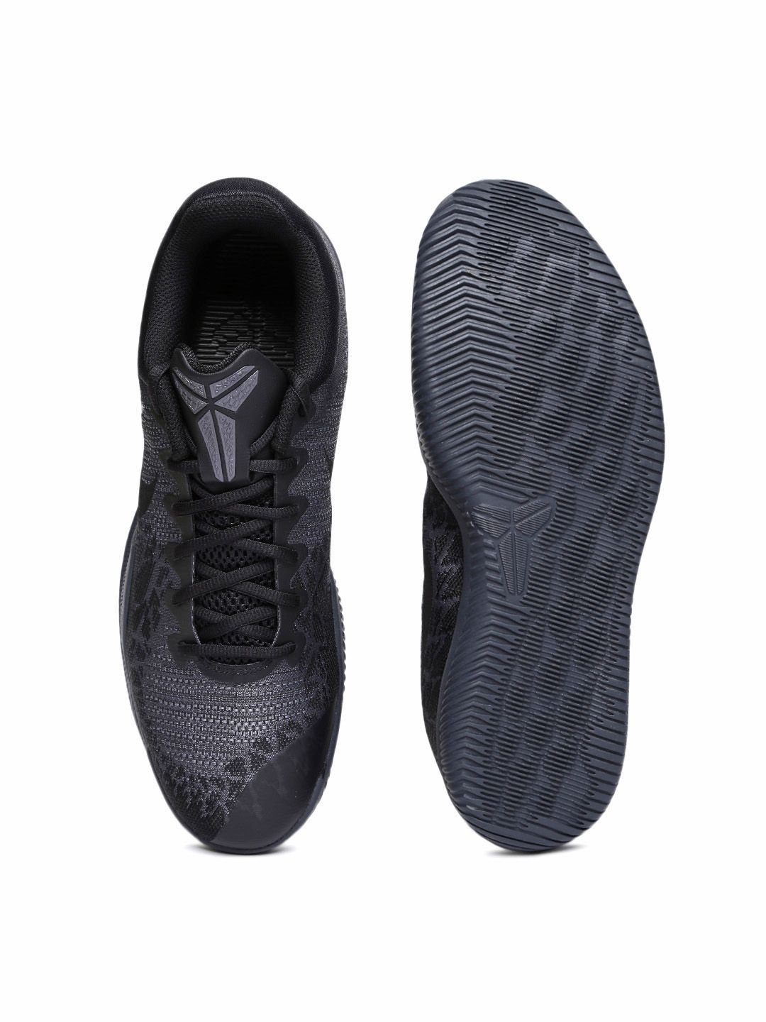 Buy Nike Men Grey & Black MAMBA RAGE Basketball Shoes - Sports
