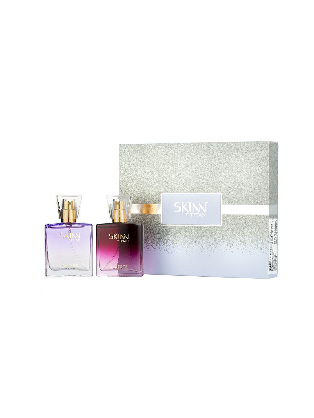 SKINN by Titan Women Celeste & Sheer Miniature EDP Gift Set- 25 ml Each Price in India