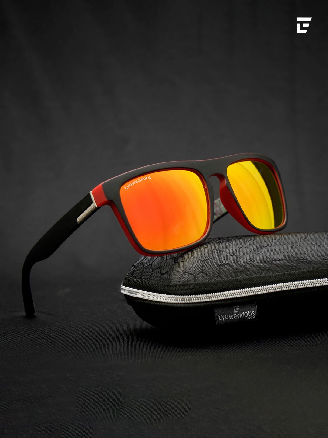Eyewearlabs Rectangle Lens with Polarised and UV Protected Sunglasses SC1EL1094