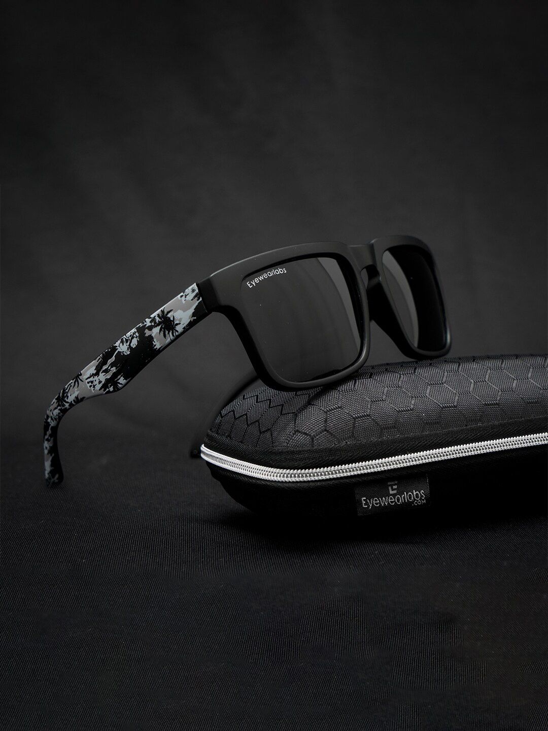 Eyewearlabs Rectangle Lens with Polarised and UV Protected Sunglasses SC1EL1090