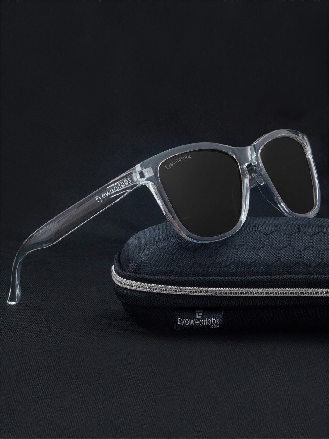 Eyewearlabs Wayfarer Sunglasses with Polarised and UV Protected Lens CWhiteWalkerSC4EL1095