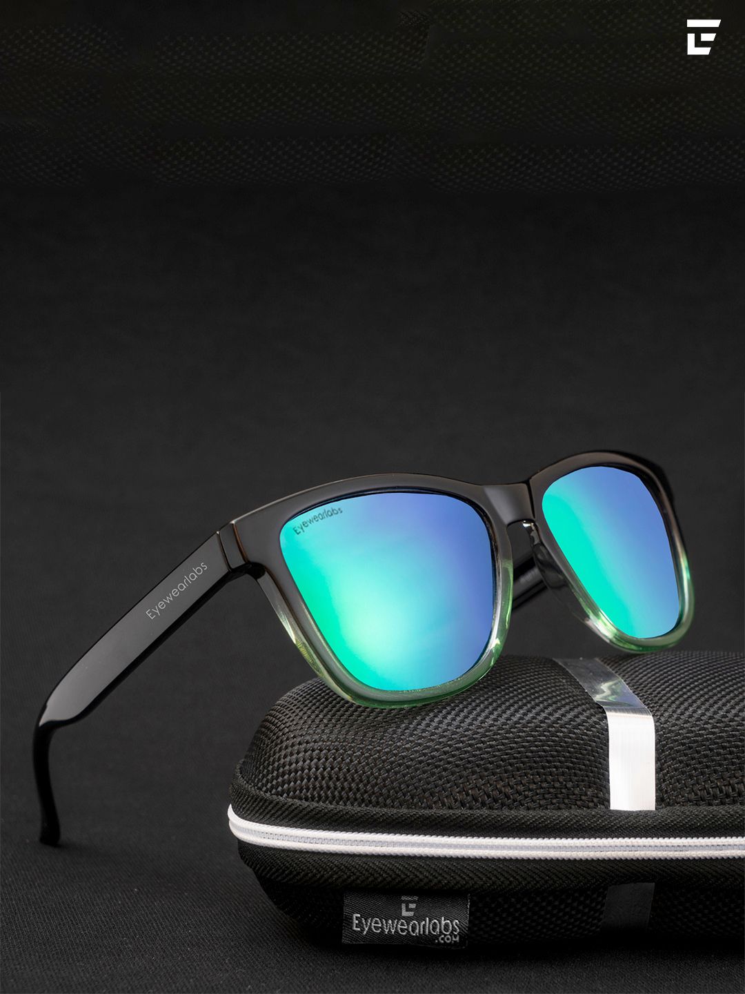 Eyewearlabs Lens & Wayfarer Sunglasses With Polarised Lens CCC0806SC3EL1015
