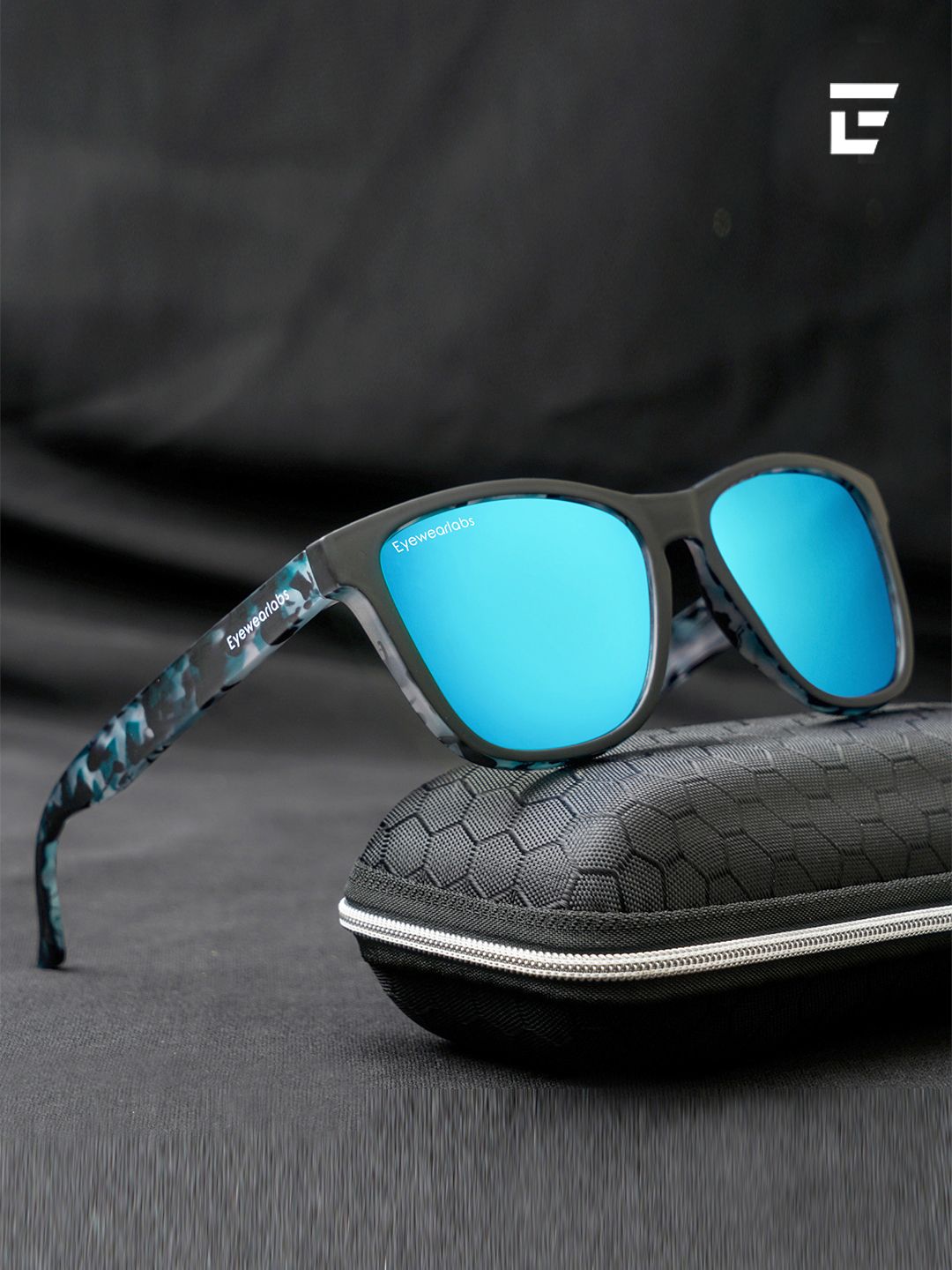Eyewearlabs Lens & Wayfarer Sunglasses With Polarised Lens CBlueGoblinSC2EL1136