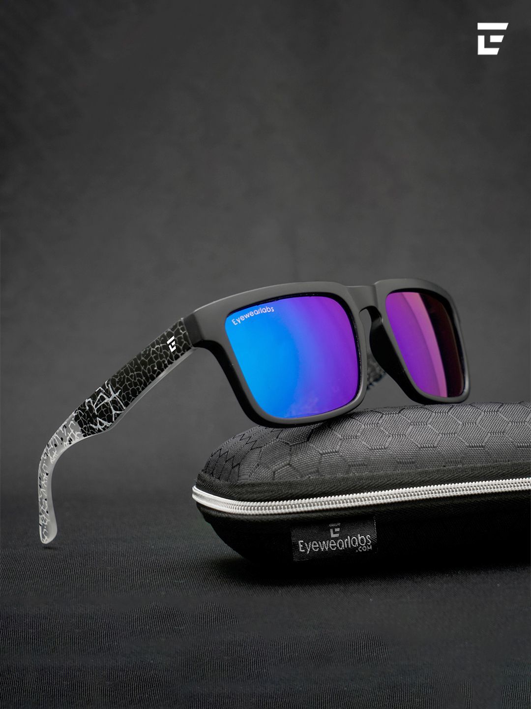 Eyewearlabs Wayfarer Sunglasses with Polarised and UV Protected Lens CAquamanSC1EL1089