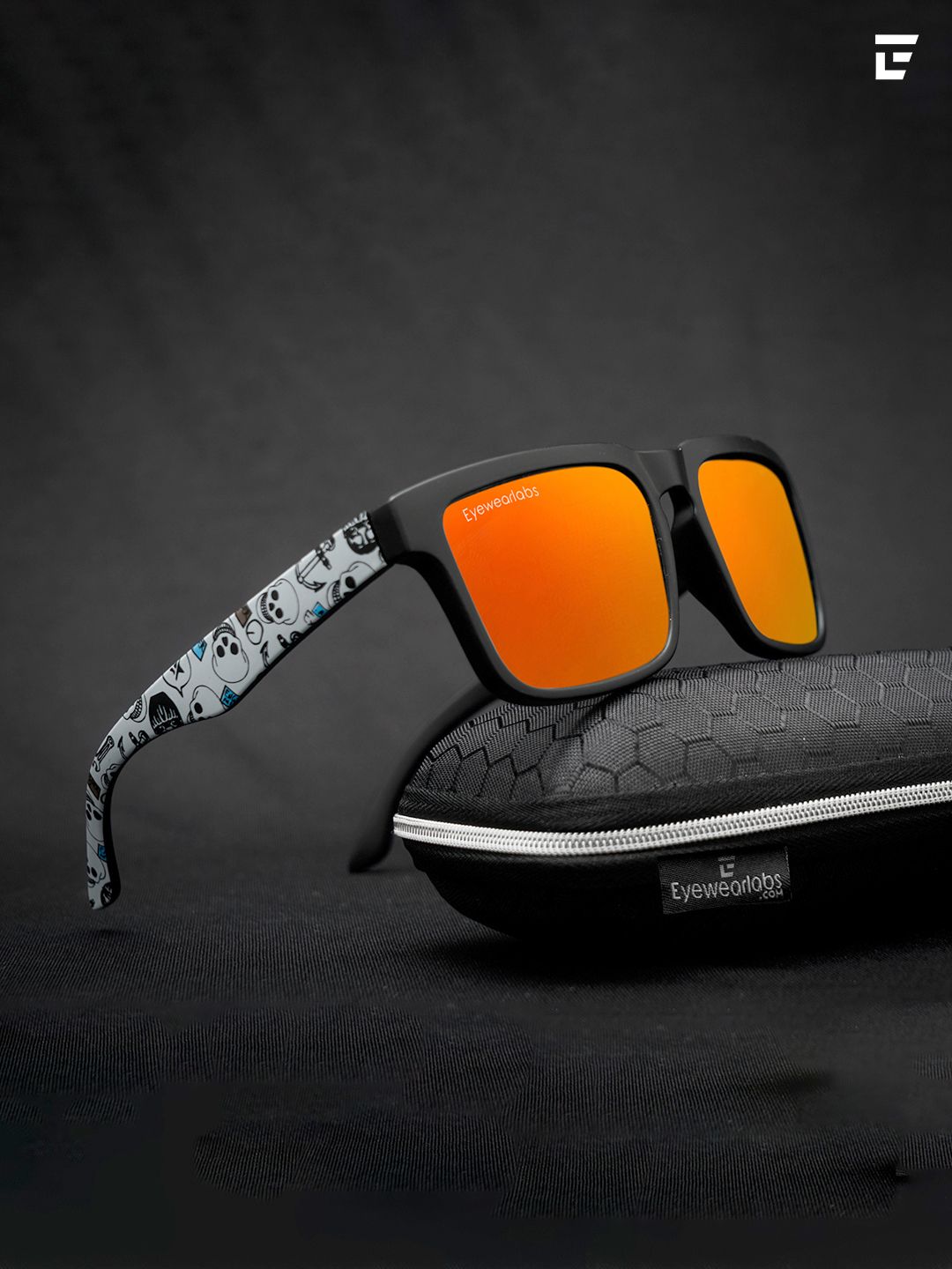 Eyewearlabs Oversized Lens with Polarised and UV Protected Sunglasses SC5EL1090