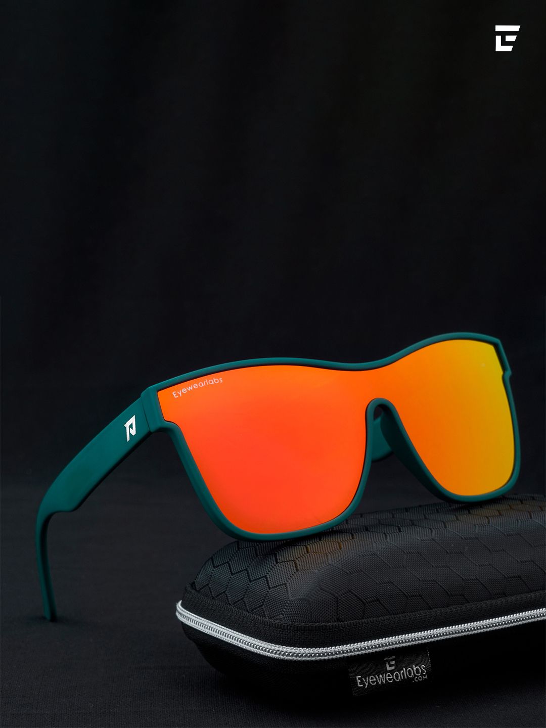 Eyewearlabs Shield Lens with Polarised and UV Protected Sunglasses SC1EL1140