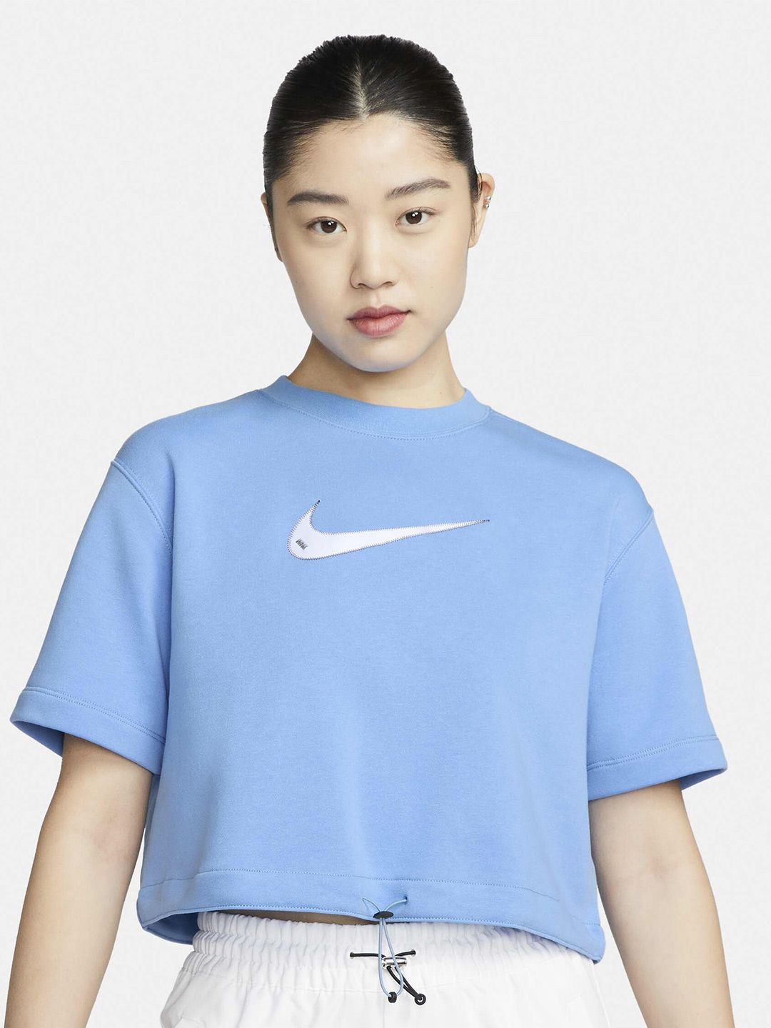 Nike Sportswear Swoosh Short-Sleeve Crop Top Price in India