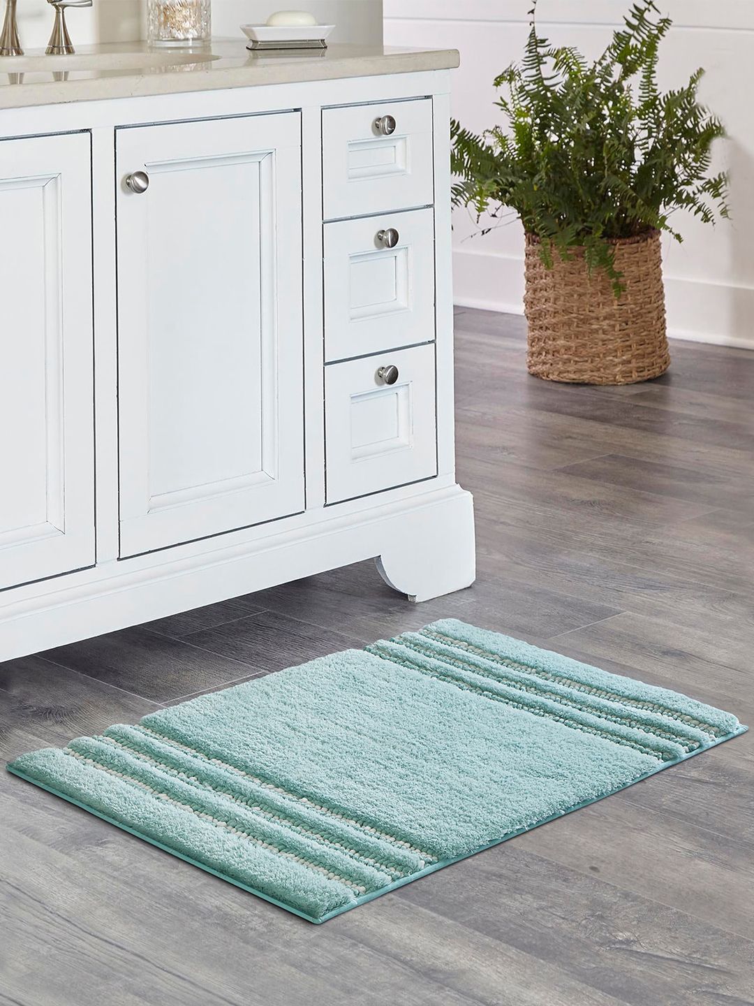 OBSESSIONS Aqua Blue 1960 GSM Anti-Skid Bathmat