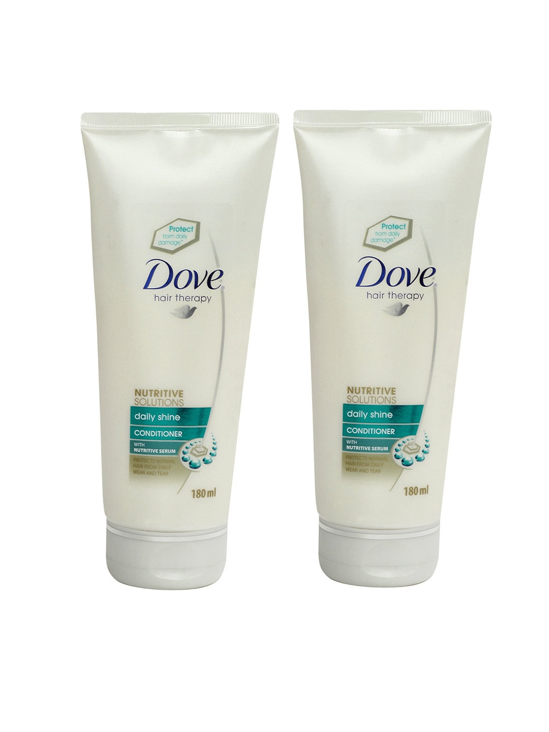 Dove Hair Therapy Pack of 2 Nutritive Solutions Daily Shine Conditioner 180 ml each Price in India