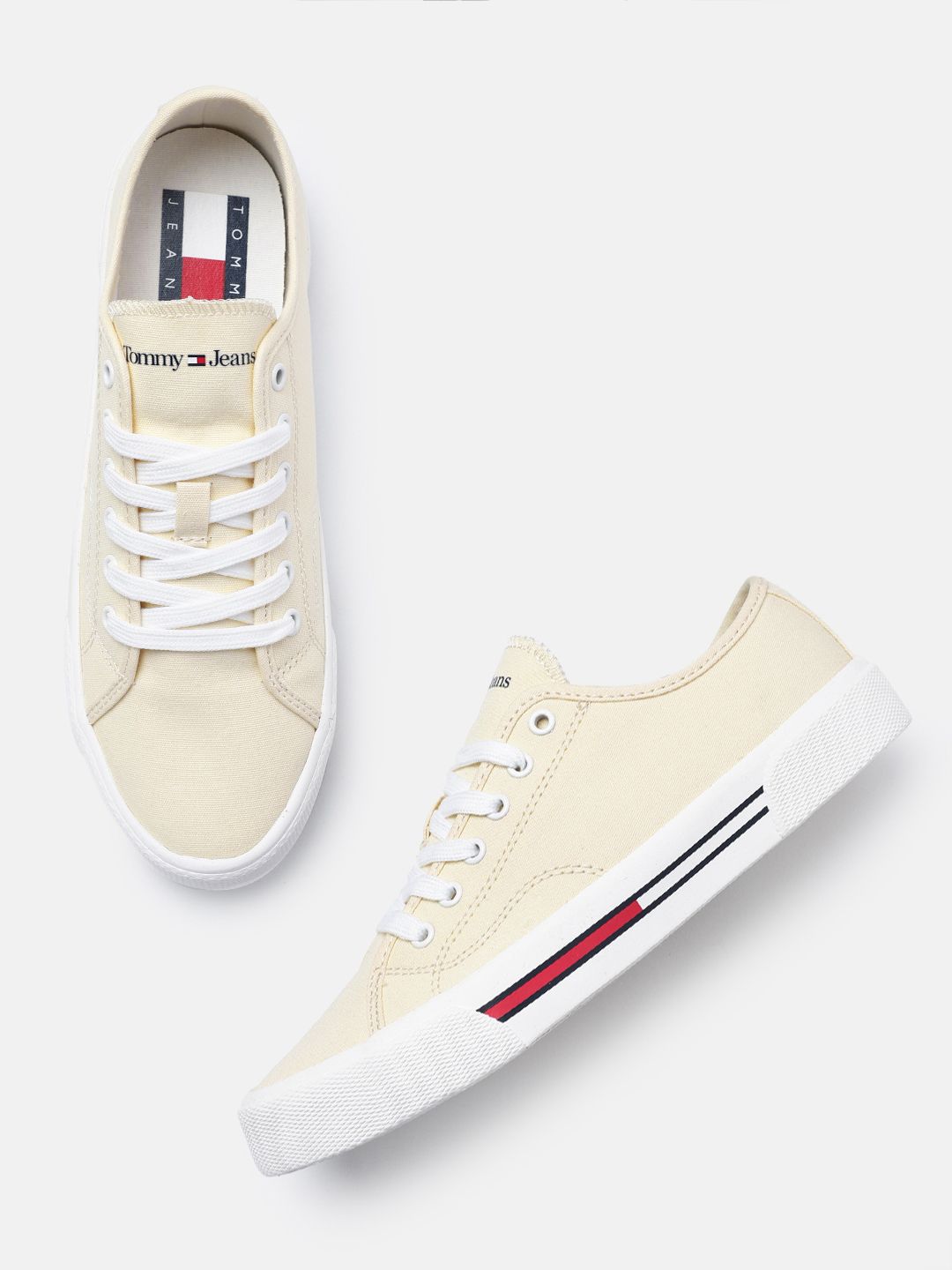 Tommy Hilfiger Women Solid Canvas Sneakers