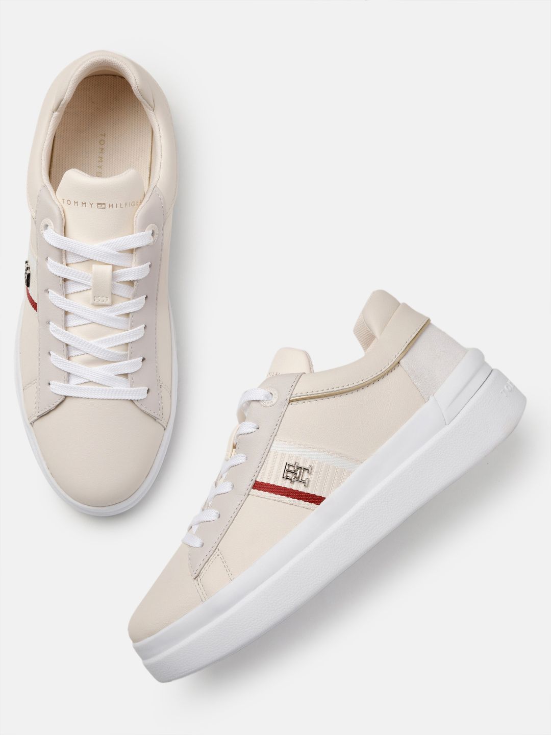 Tommy Hilfiger Women Solid Court Sneakers