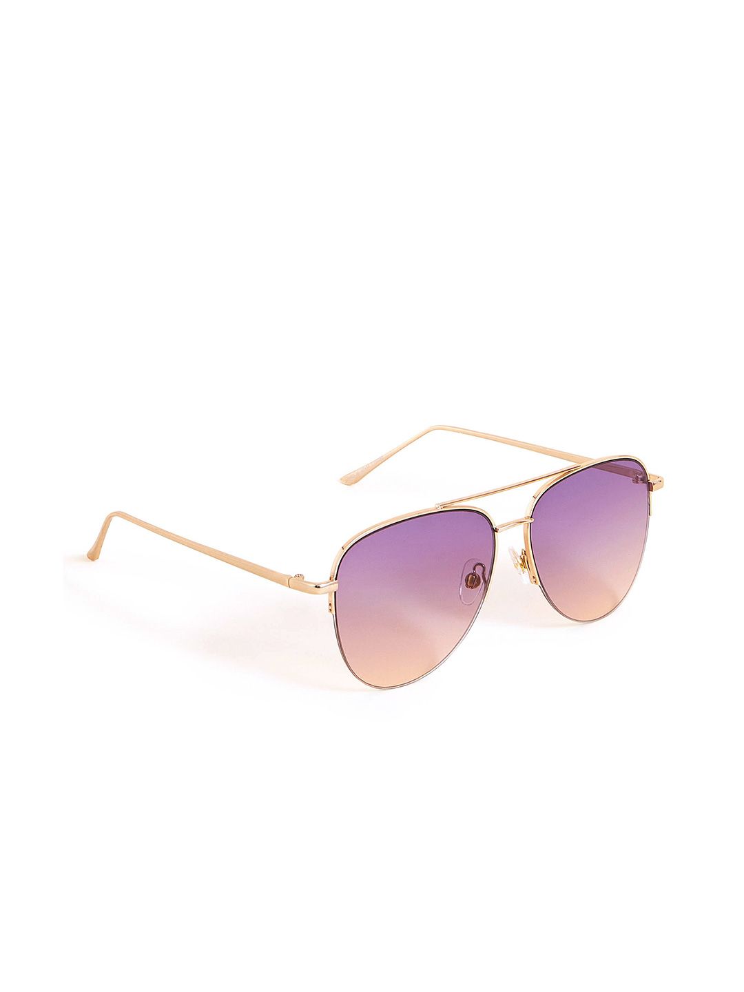 Accessorize Women Half Frame Aviator Sunglasses-MA-59301750001