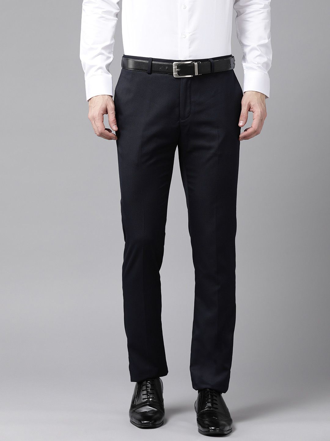 Blackberrys Men Slim Fit Formal Trousers