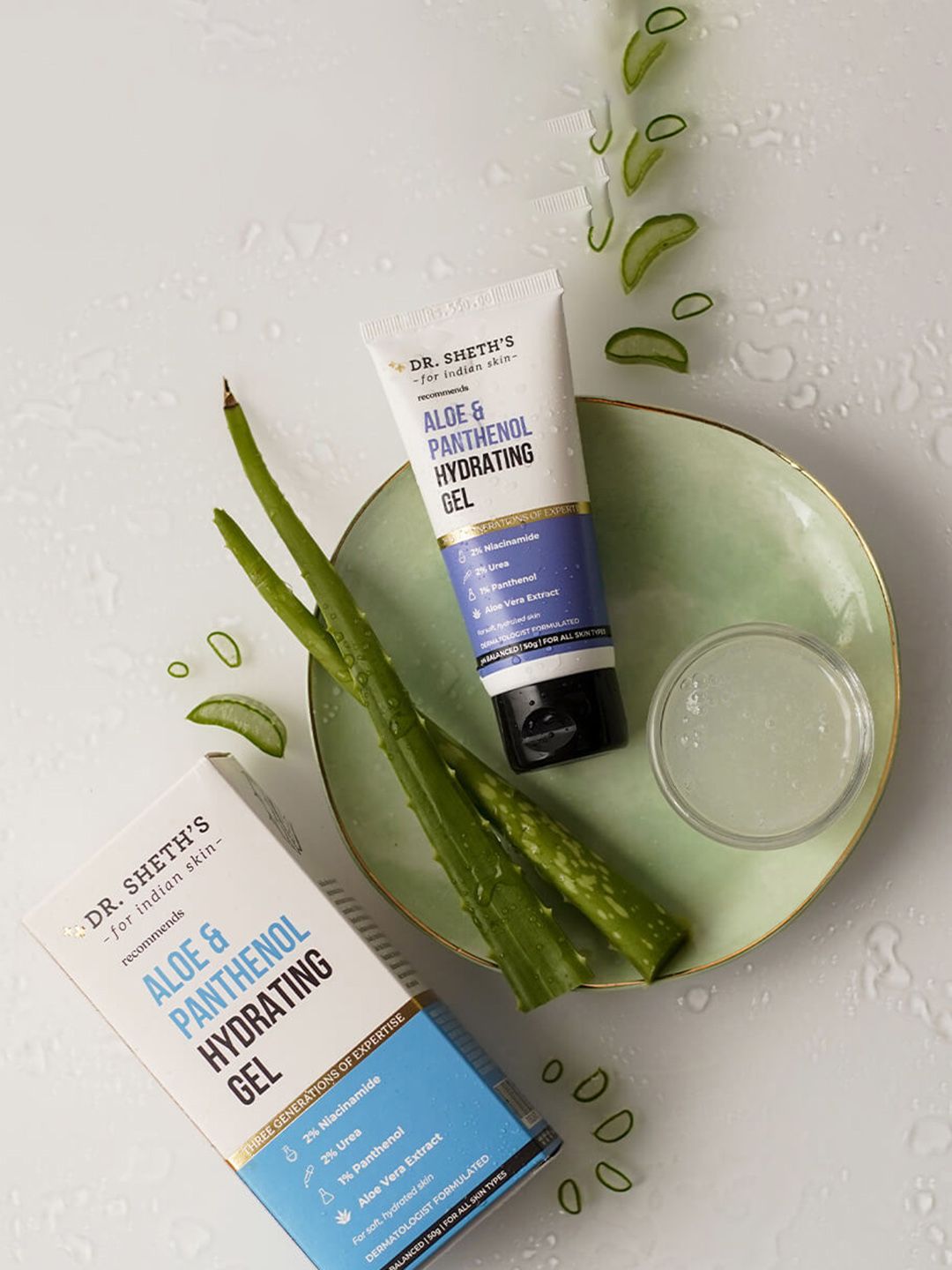 DR. SHETHS Aloe & Panthenol Hydrating Gel with Niacinamide - 50g