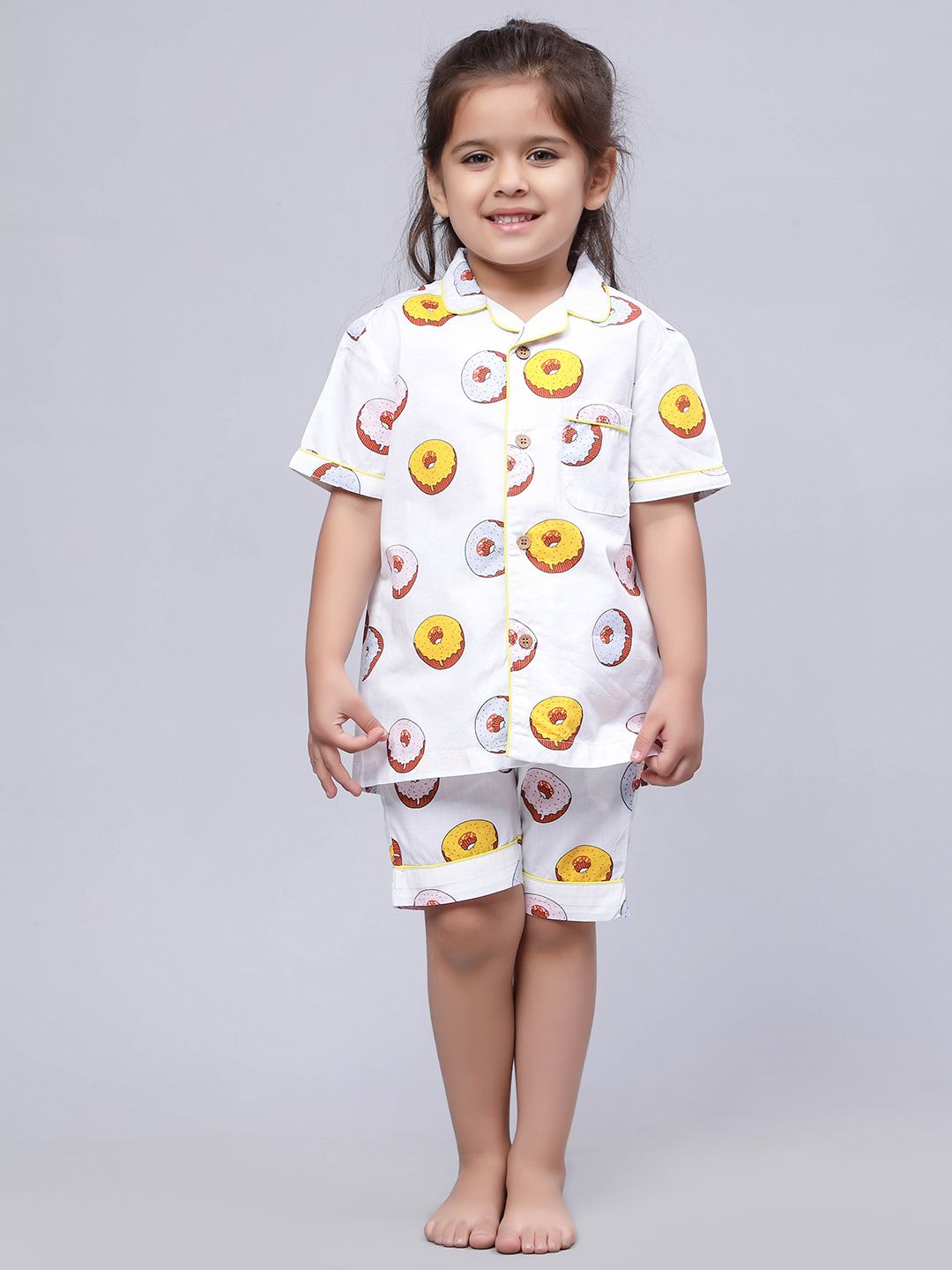 Biglilpeople Kids Conversational Printed Pure Cotton Night Suit