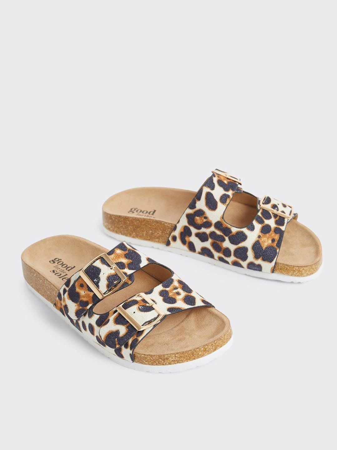Chaussures Plates Imprimé Léopard Pour Filles Pointure 6.5 - Style Vintage Et Confortable, Déjà Un Peu Portées