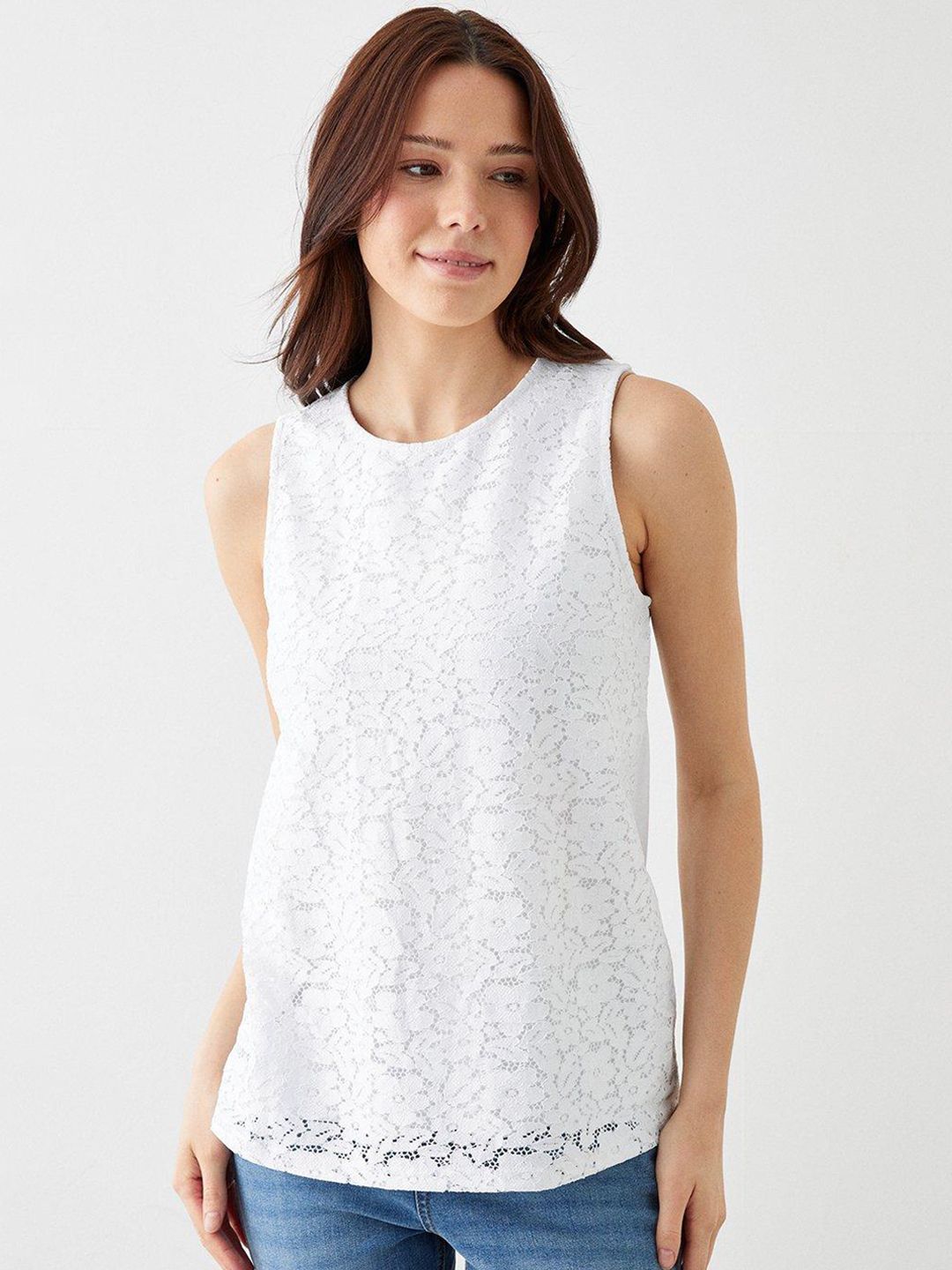 DOROTHY PERKINS Lace Inserts Top Price in India