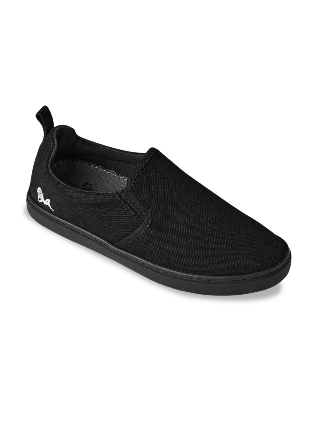 NEEMANS Unisex Black Slip-On Sneakers Price in India