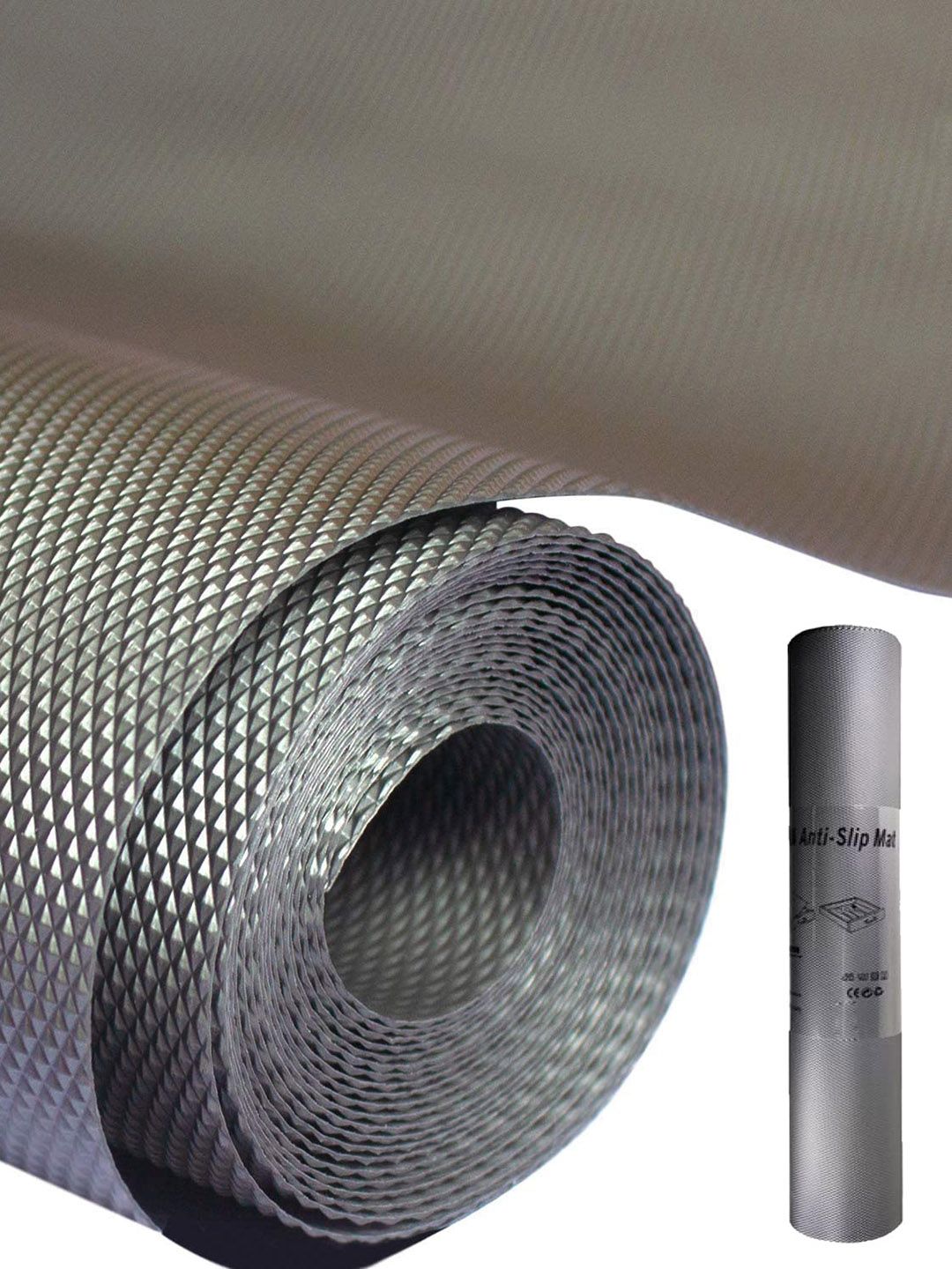 DALUCI Grey Self-Design Anti-Slip Shelf Mat Liner Sheet Roll