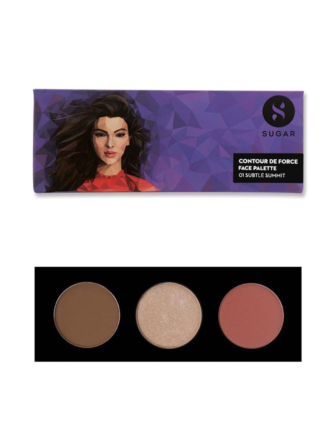 SUGAR SUGAR Contour De Force Lightweight Face Palette 12 g - Subtle Summit 01