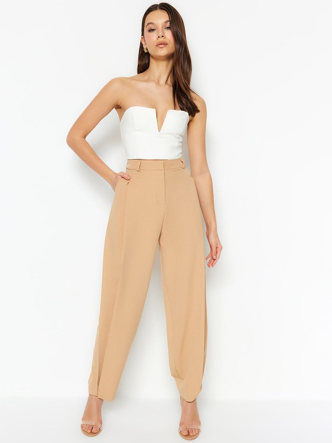 Trendyol Women Regular Fit Trousers Price in India