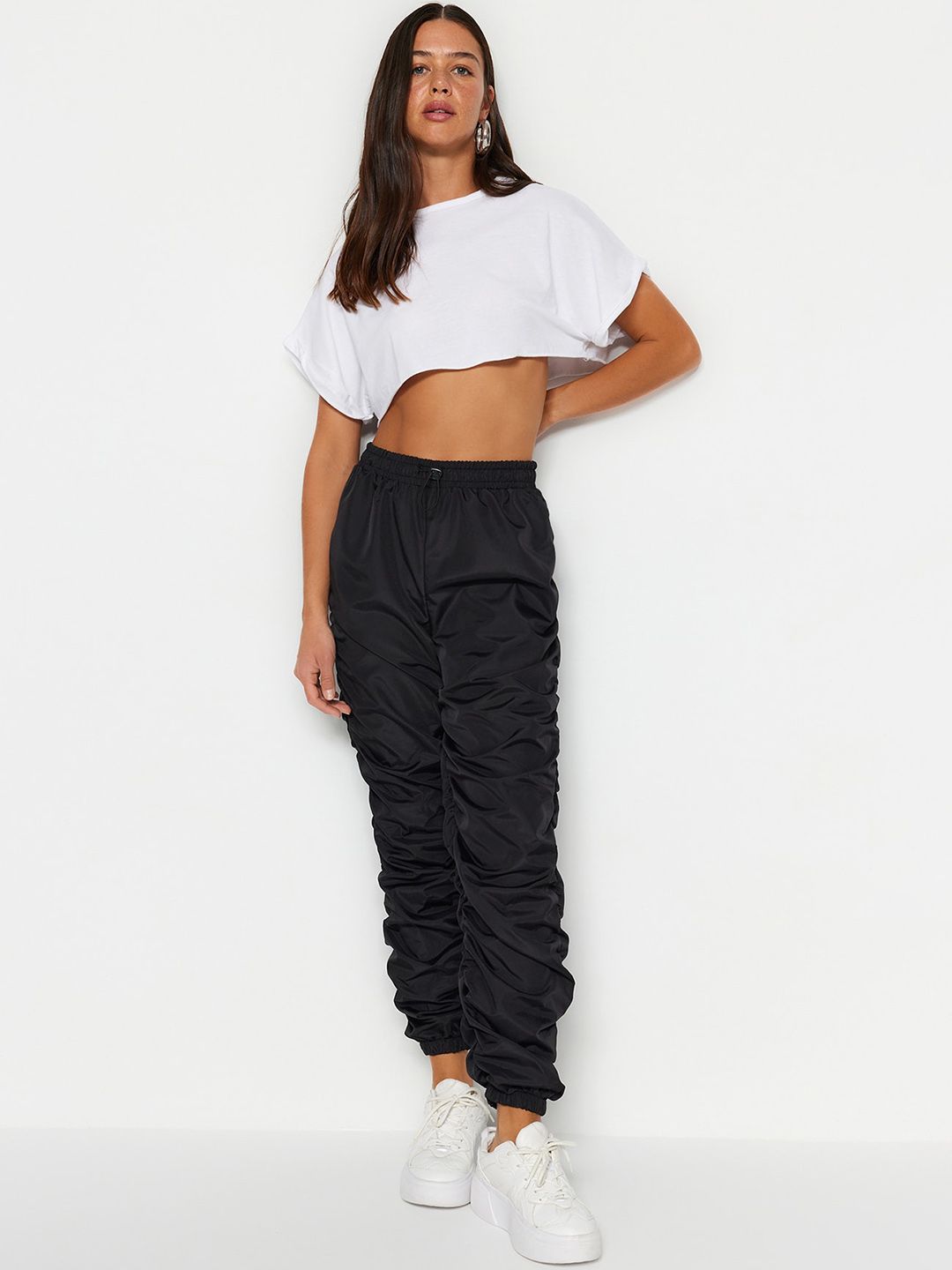 Trendyol Women Mid-Rise joggers Price in India