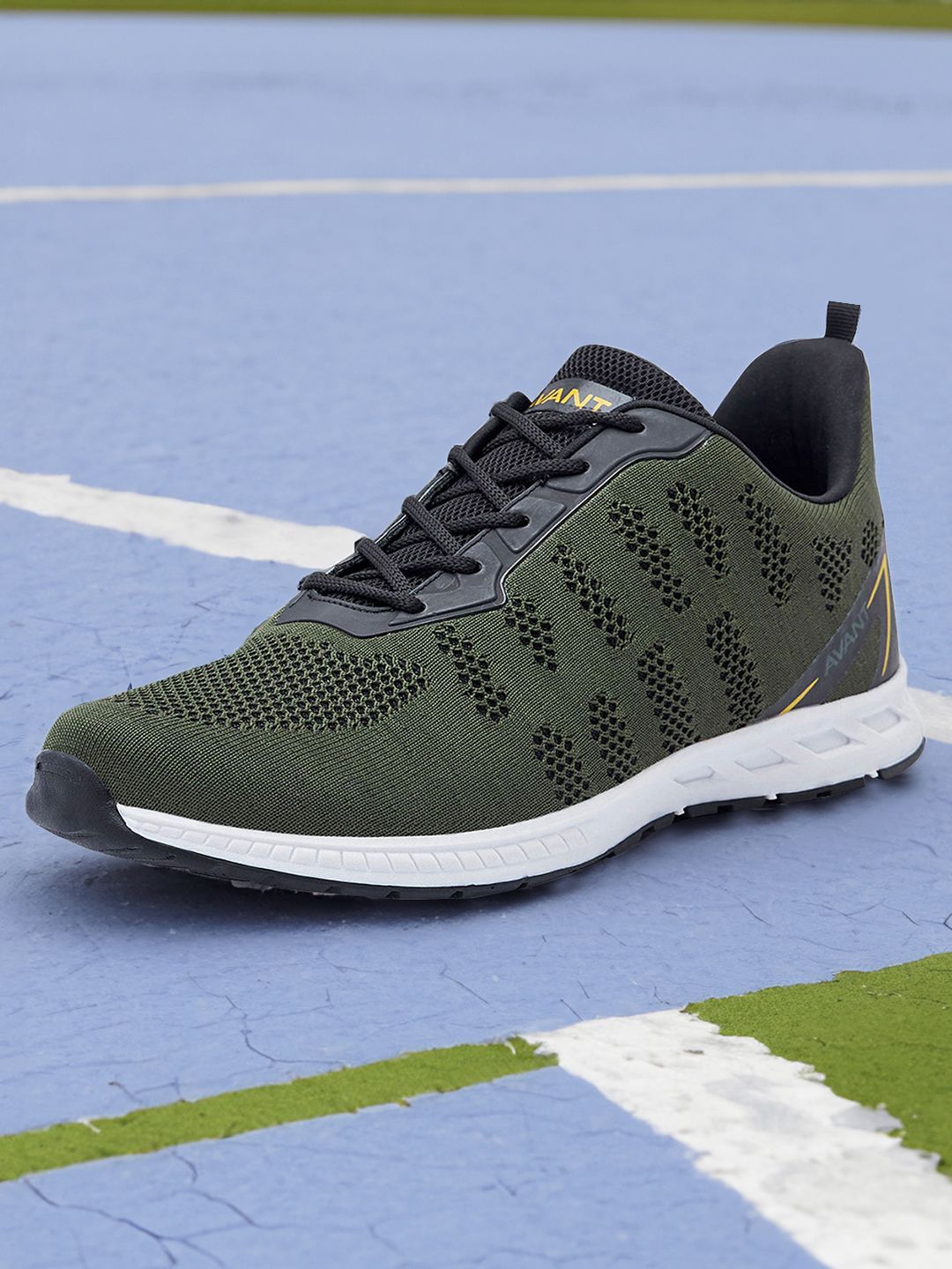 AVANT Men's Army Green & Black Hurricane Casual Shoes