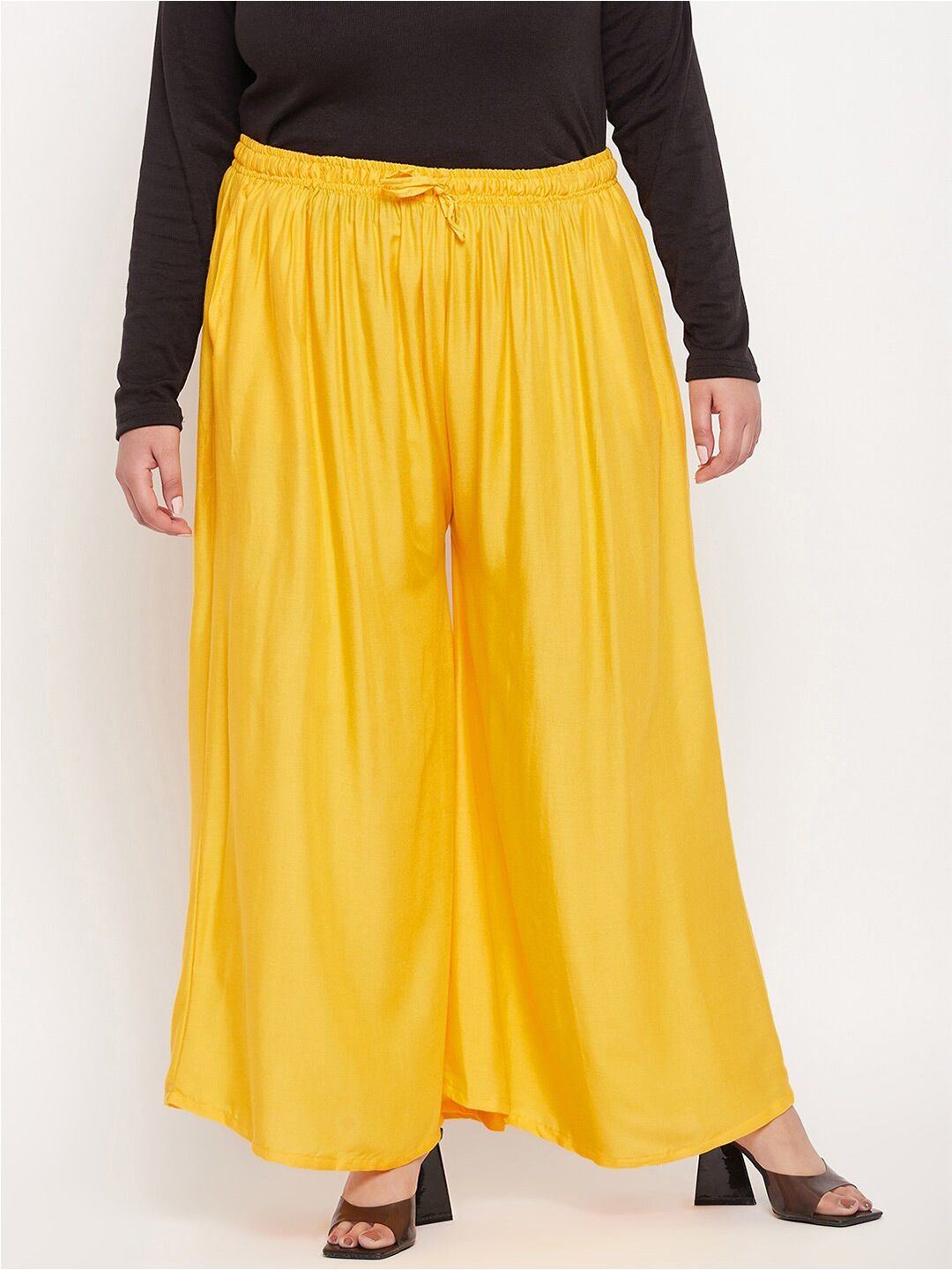 CLORA CREATION PLUS Women Flared Palazzos