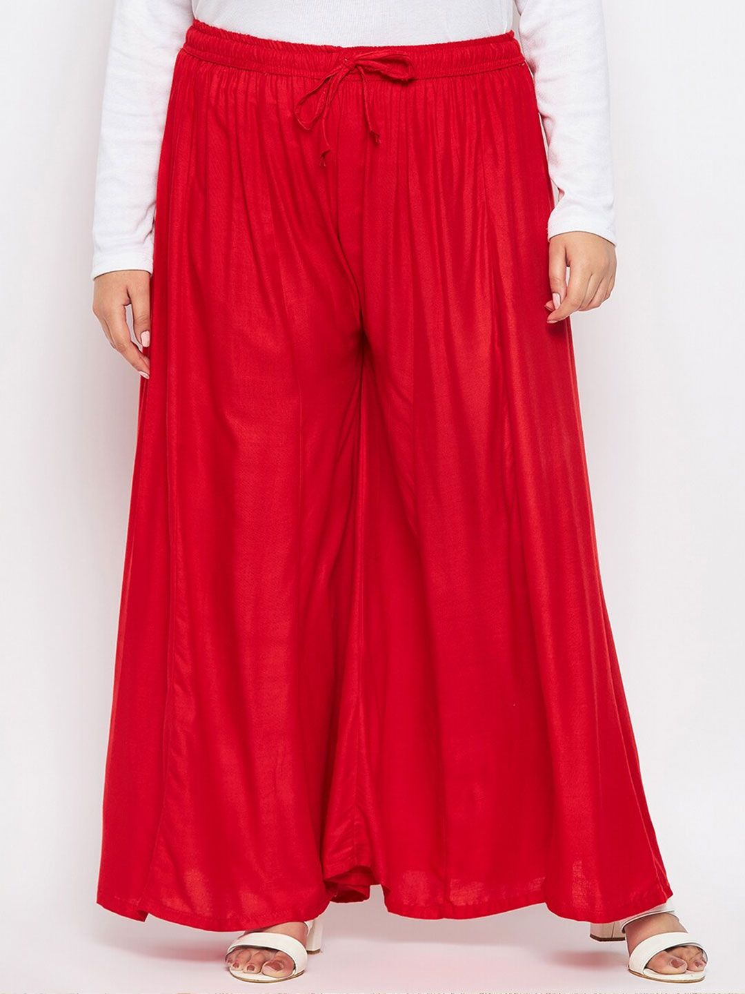 CLORA CREATION PLUS Women Flared Palazzos