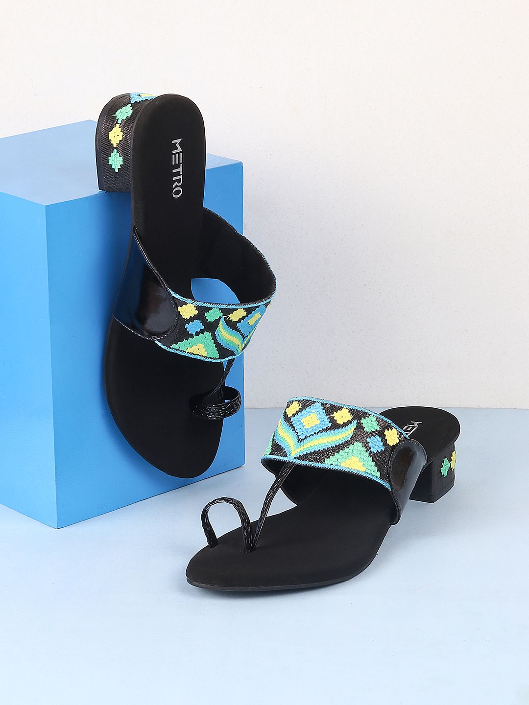 Metro Open Toe Block Sandals