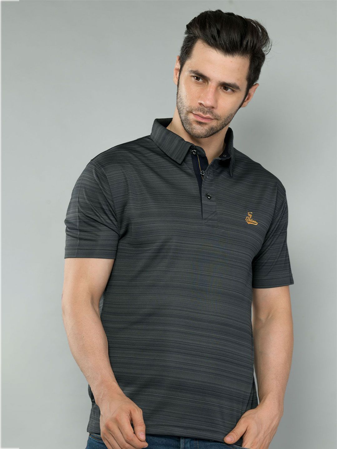 STELLERS Men Regular Fit Polo Collar Tshirt