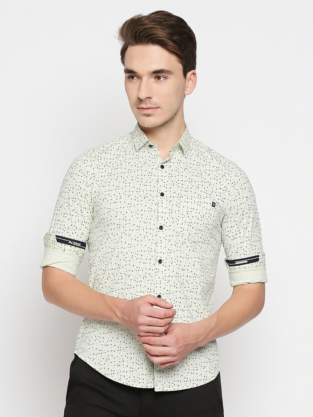 Buy Killer Men Slim Fit Printed Cotton Linen Casual Shirt - Shirts