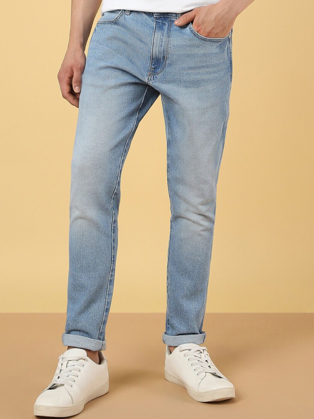Wrangler Wrangler Men Slim Fit Heavy Fade Cotton Jeans