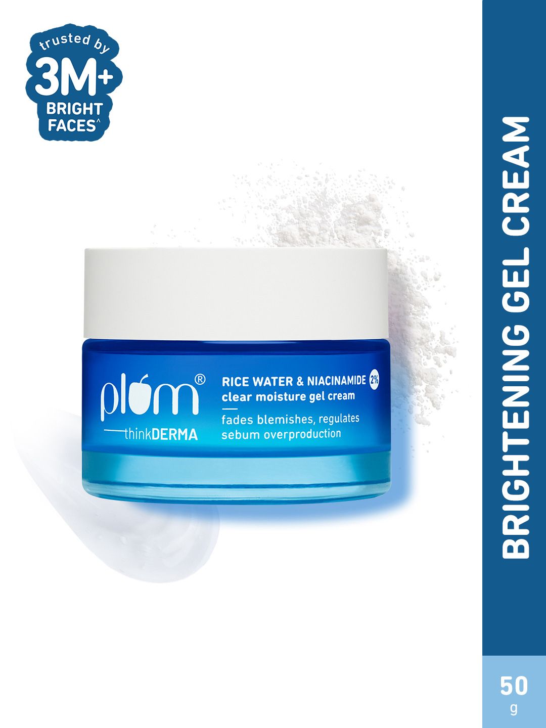 Plum Rice Water & Niacinamide Clear Moisture Gel Cream - 50 g
