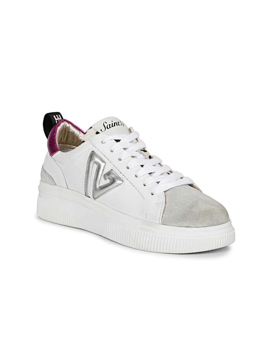Saint G Women Colourblocked Leather Sneakers Price in India