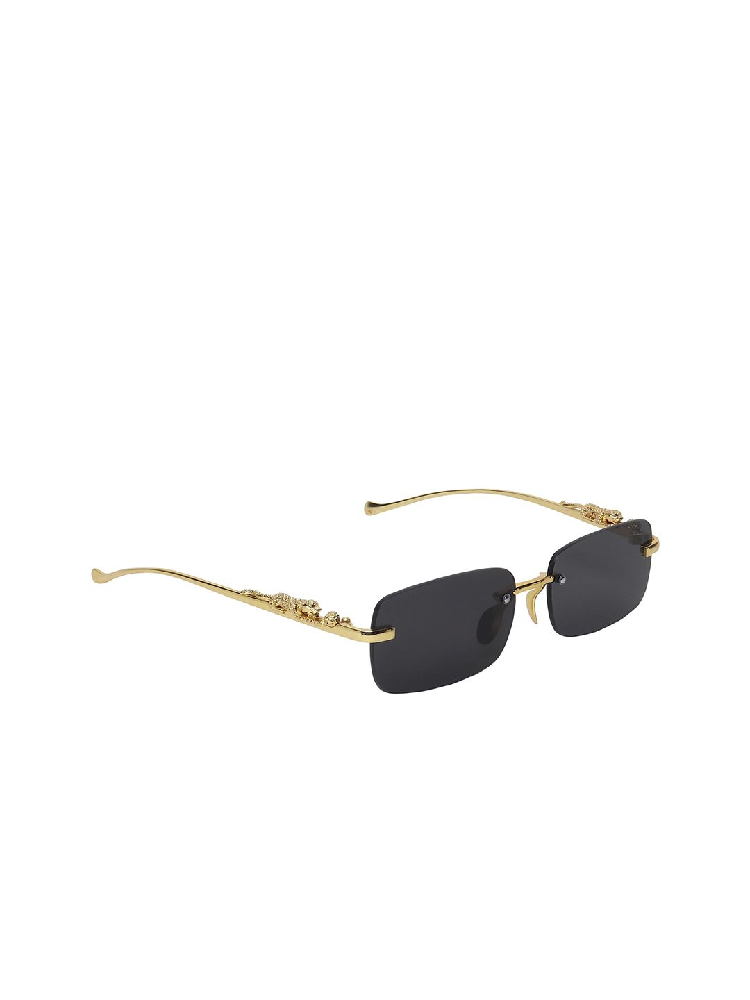 SCAGLIA Lens & Square Sunglasses With UV Protected Lens SCG_CARTR_GLD-BLK