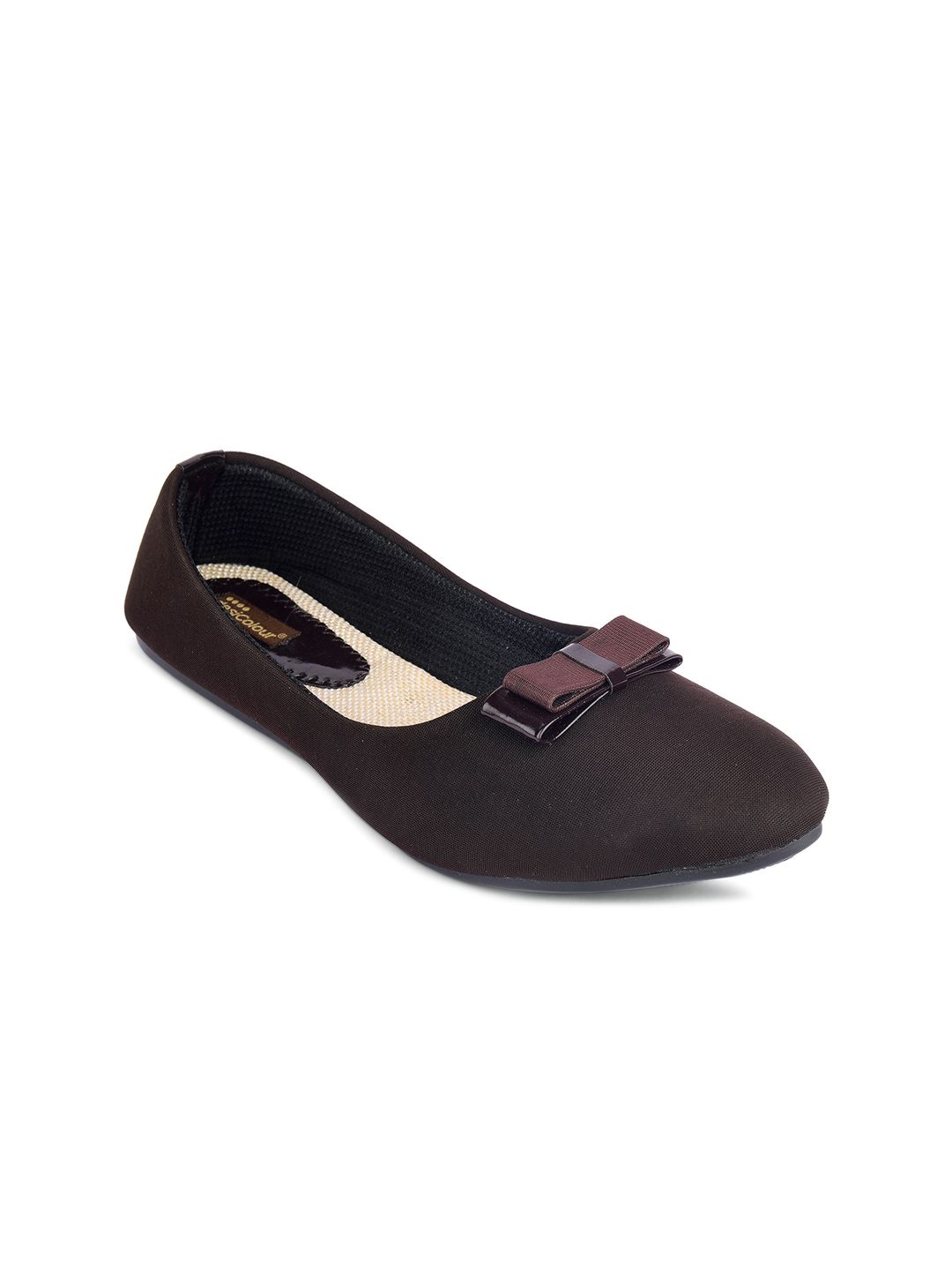 DESI COLOUR Women Pointed Toe Ballerinas With Bows