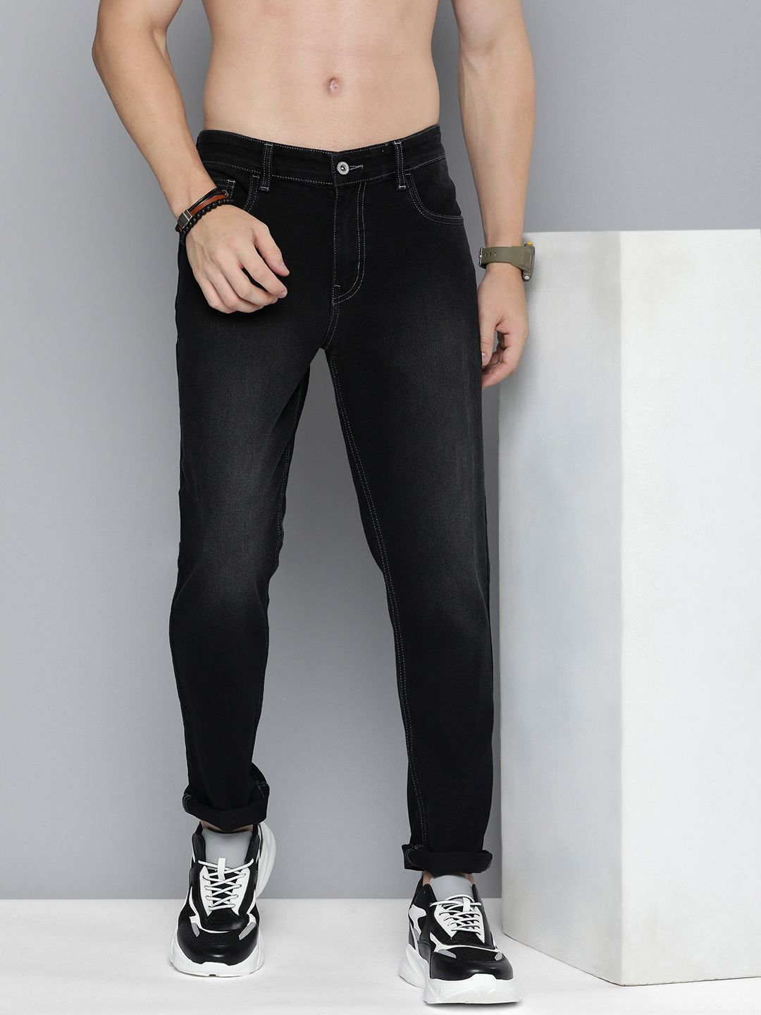 R Code by The Roadster Life Co Men Micheal Slim Fit Jeans