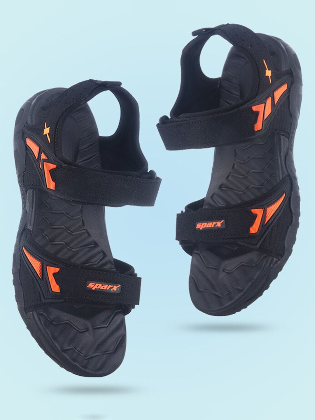 Sparx Men Printed Velcro Closure Sports Sandals