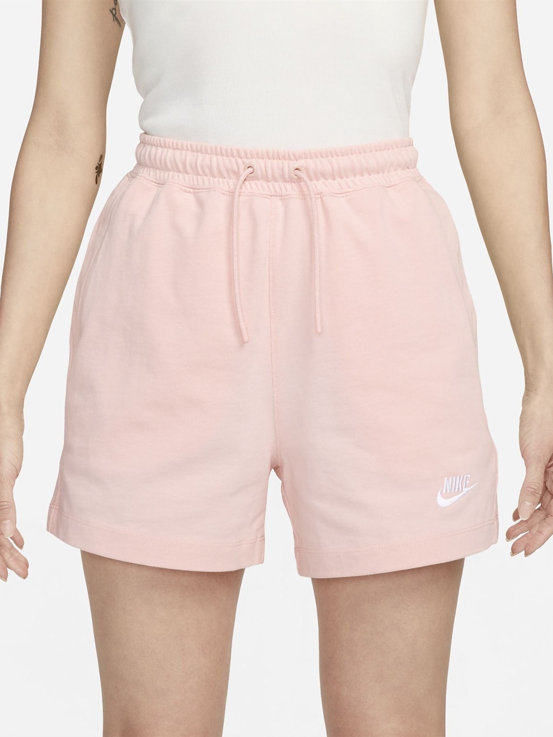Nike Sportswear Women Logo Printed Jersey Shorts Price in India