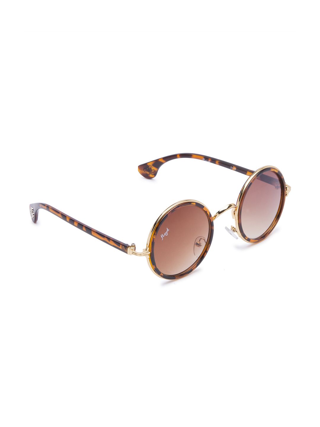 Floyd Unisex Round Sunglasses 2109_BURG_BRN Price in India