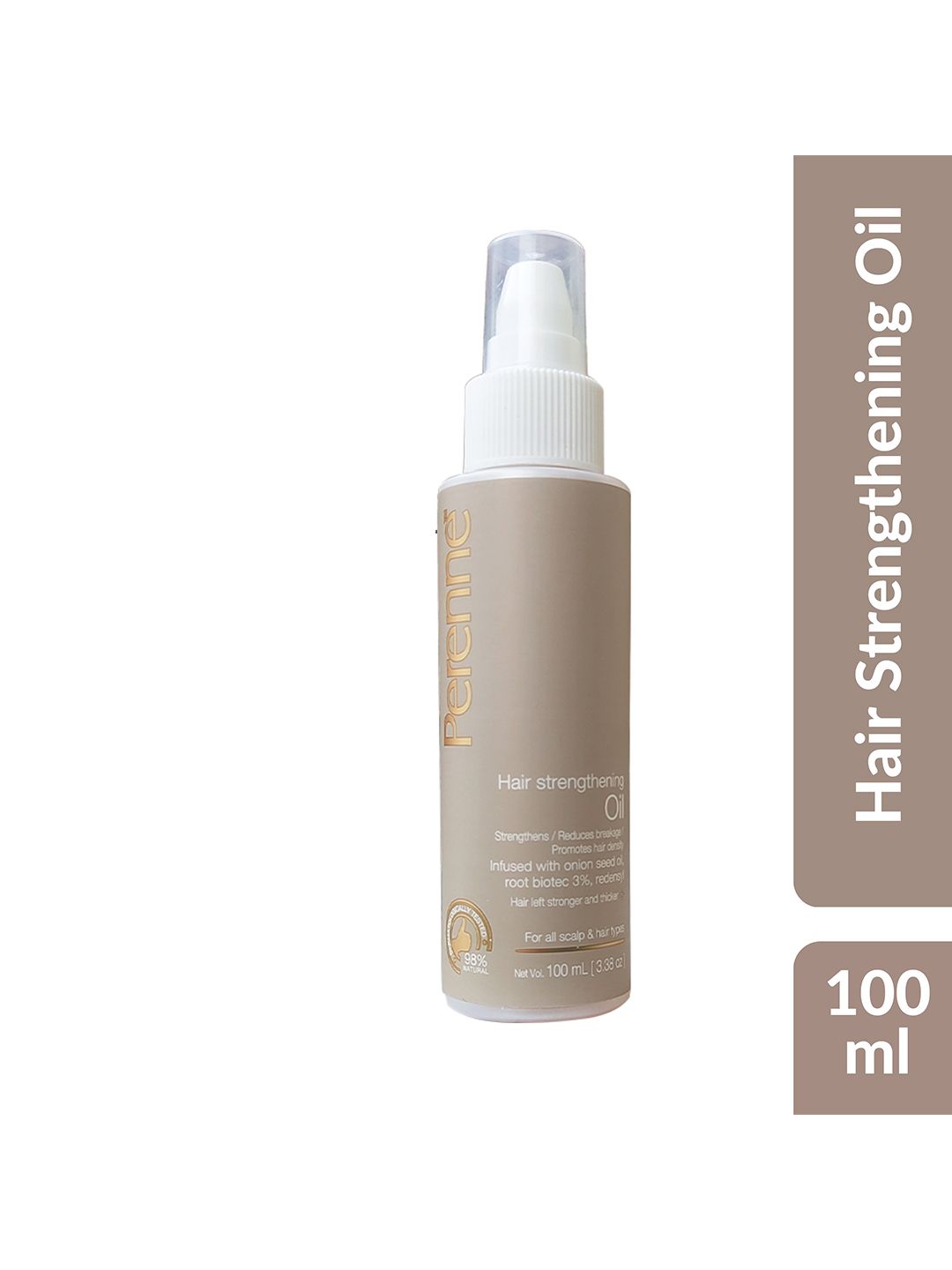 Perenne Hair Strengthening Oil With Onion Seed Oil & Redensyl - 100ml