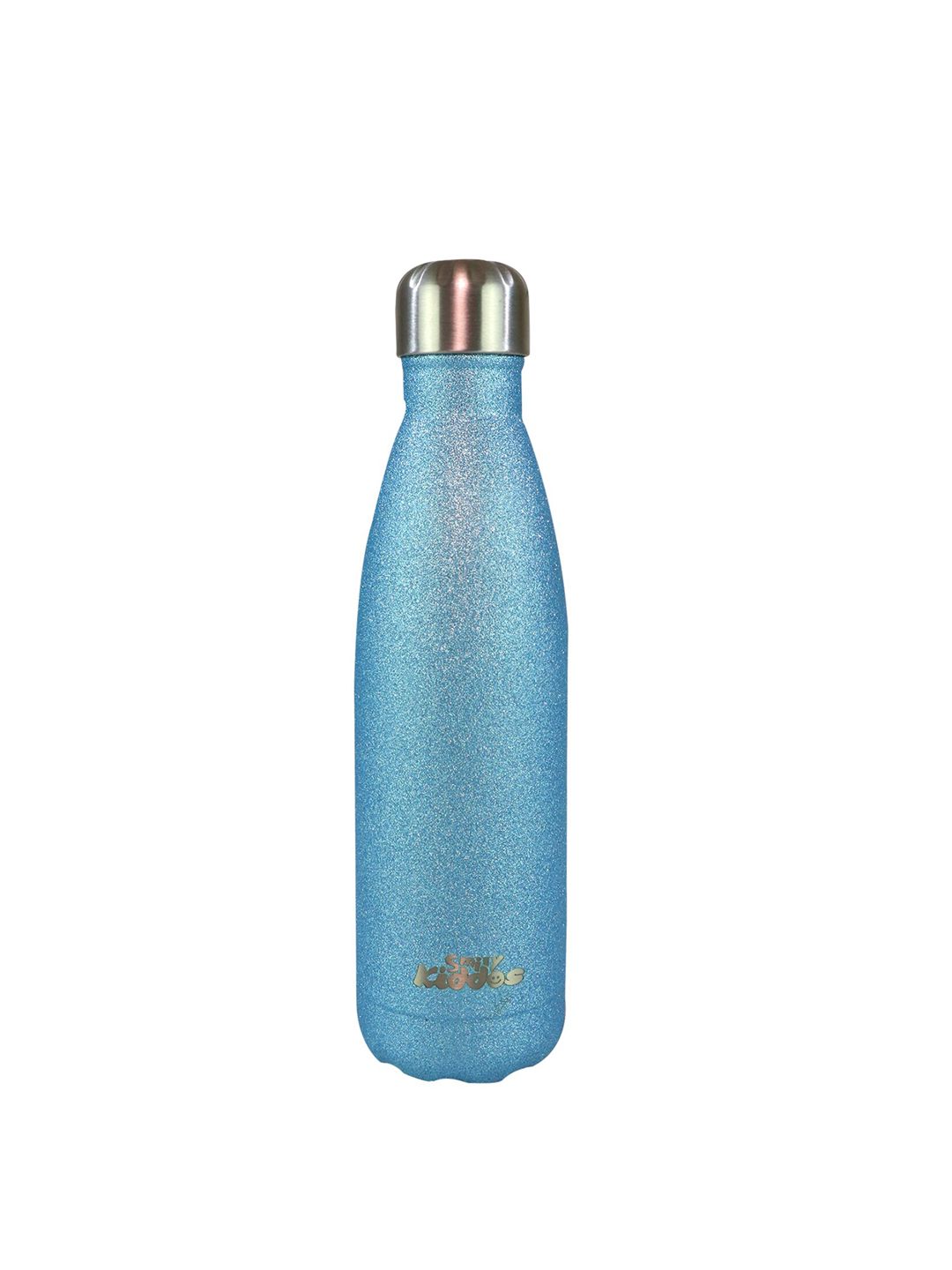 Smily Kiddos Blue Solid Stainless Steel Double Wall Vacuum Flask - 500ml