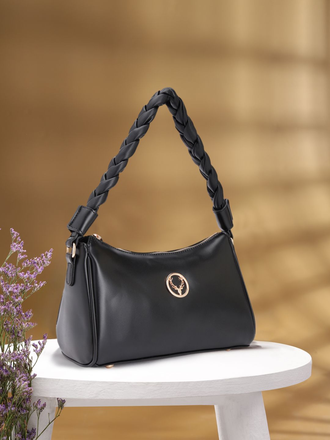 Allen Solly Allen Solly Solid Structured Shoulder Bag