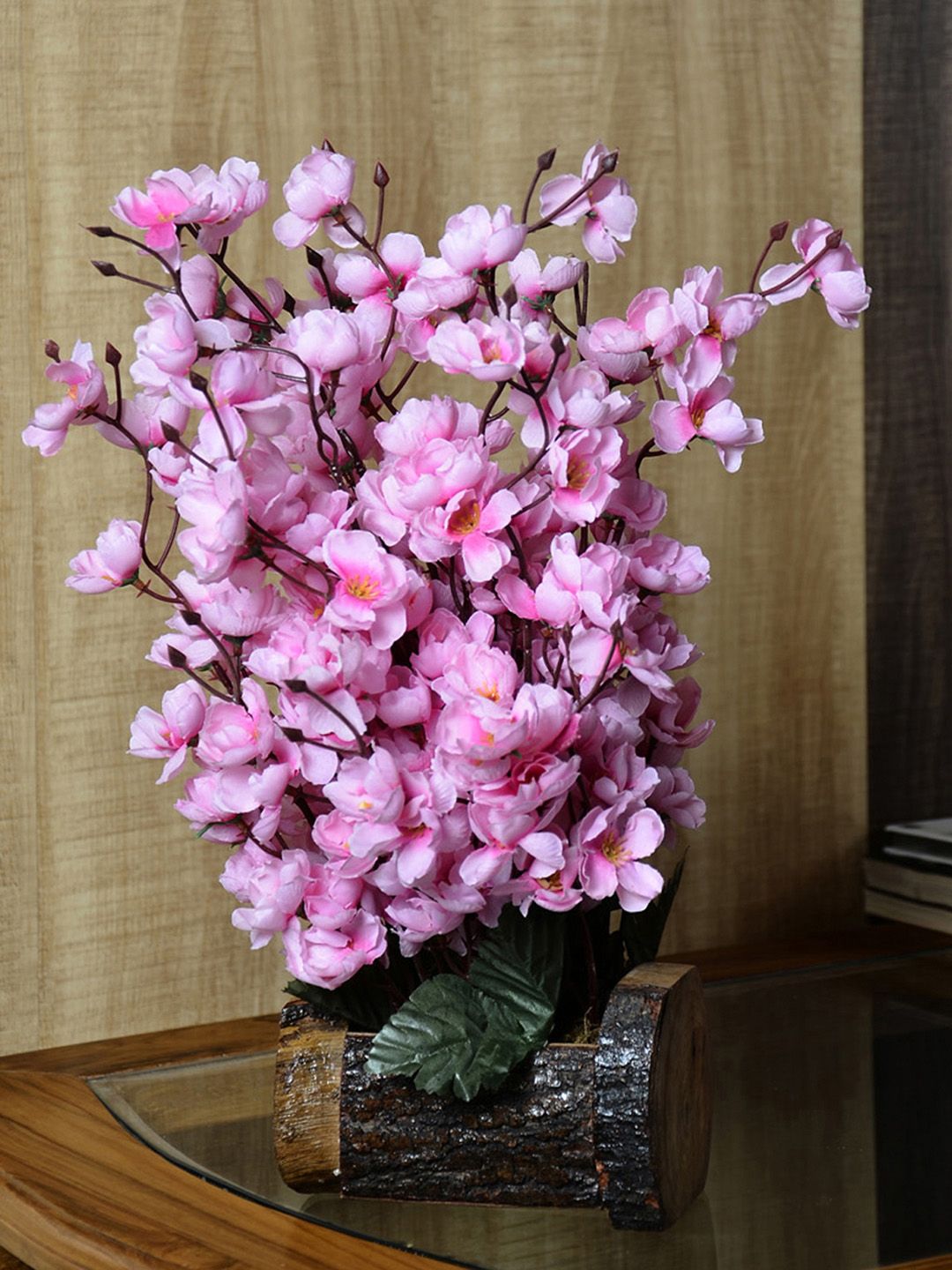 fancy mart Pink Artificial Blossom Plant with Pot Price in India