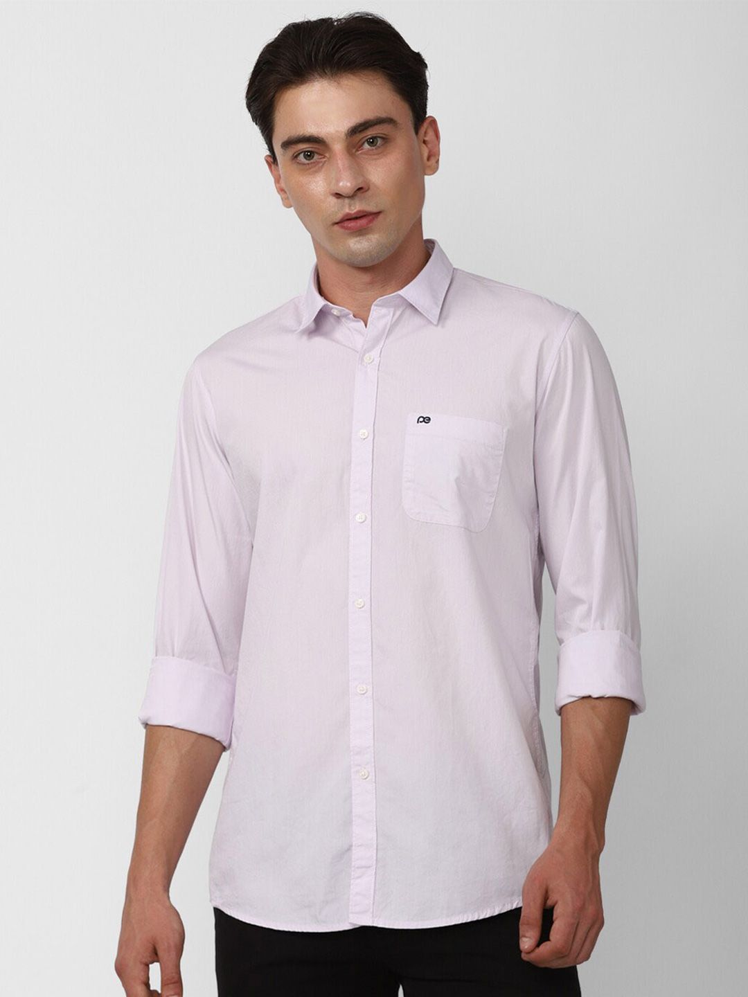 Peter England Casuals Slim Fit Pure Cotton Casual Shirt