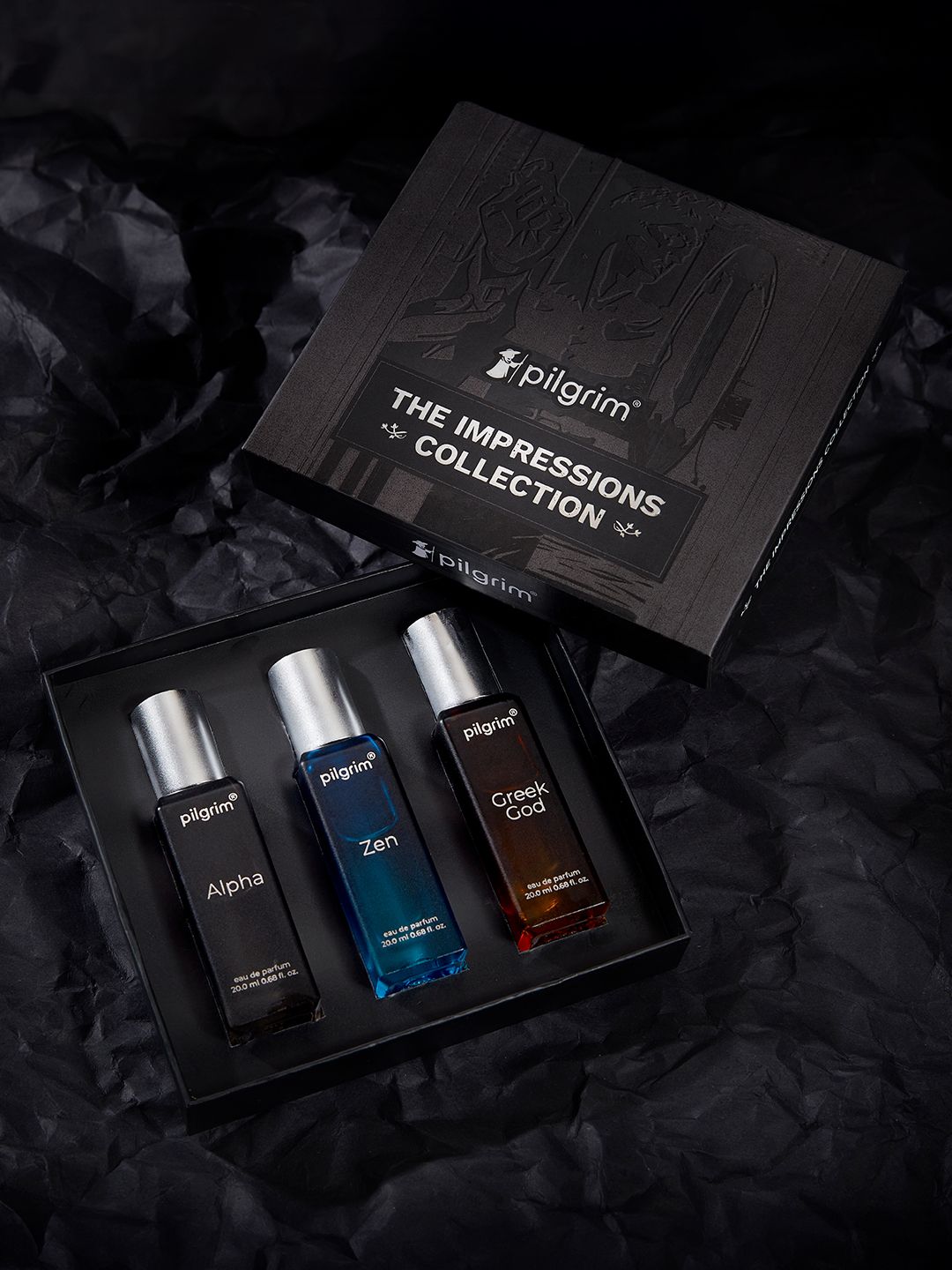 Pilgrim The Impressions Collection 3In1 Premium Long Lasting Luxury Fragrance EDP Gift Box