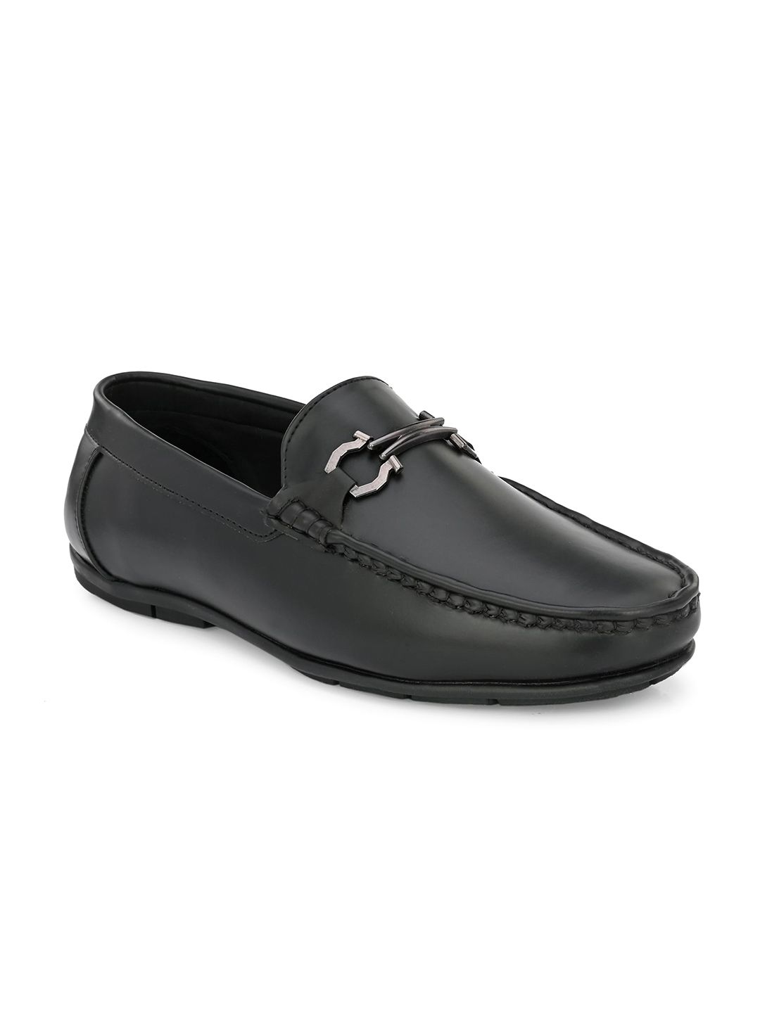 CARLO ROMANO Men Embellished Lightweight Horsebit Loafers